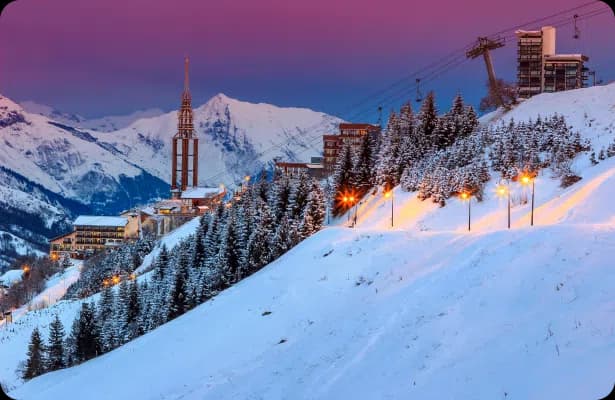 Les Menuires ski resort transfer